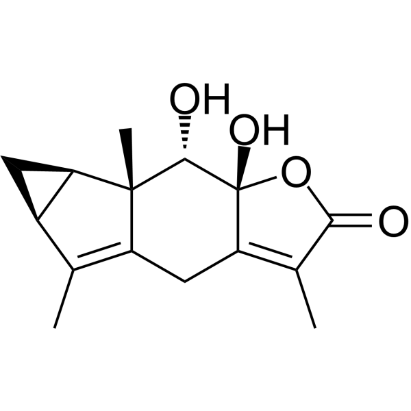 8β,9α-Dihydroxylindan-4(5),7(11)-dien-8alpha,12-olide 956707-04-3